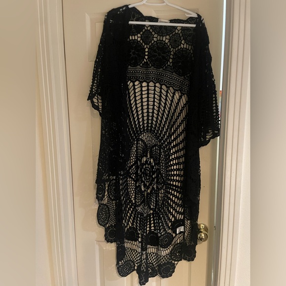 Black Boho Duster - Picture 1 of 6